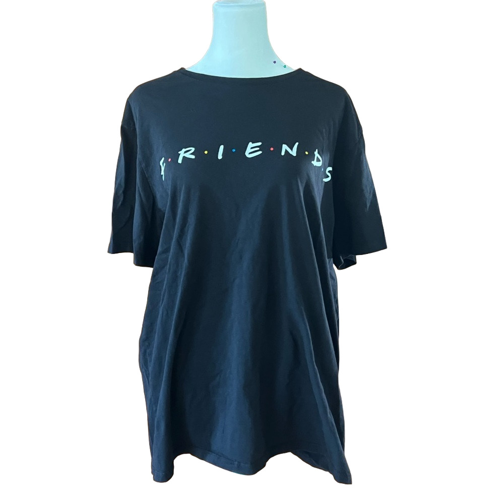 Old Navy Black Friends Short Sleeve Tee Shirt